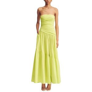 Shona Joy Womens  Campbell Strapless Tiered Maxi Dress